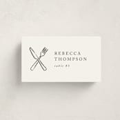 "Shrimp Cocktail" - Party Place Cards in Pearl by mo kelley - Front with Free Guest Printing