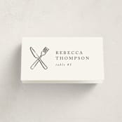 "Shrimp Cocktail" - Party Place Cards in Pearl by mo kelley - Folded with Free Guest Printing
