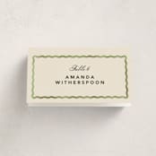 "Formal scallop" - Party Place Cards in Palm by Creo Study - Folded with Free Guest Printing