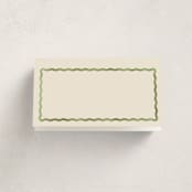 "Formal scallop" - Party Place Cards in Palm by Creo Study - Blank Front