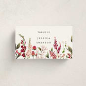 "Lush" - Party Place Cards in Magenta by Susan Moyal - Front with Free Guest Printing