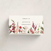 "Lush" - Party Place Cards in Magenta by Susan Moyal - Folded with Free Guest Printing