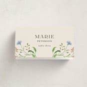 "Wild meadow" - Party Place Cards in Elder Flower by Sarah Knight - Folded with Free Guest Printing
