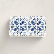 "Amalfi Coast" - Party Place Cards in Cerulean by Jenna Holcomb - Folded Back of Card