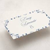 "Amalfi Coast" - Party Place Cards in Cerulean by Jenna Holcomb - Detail