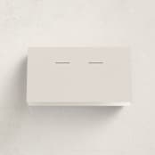 "Floral Type Arch" - Party Place Cards in Linen by Baumbirdy - Blank Front