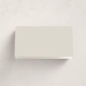 "Floral Type Arch" - Party Place Cards in Linen by Baumbirdy - Folded Back of Card