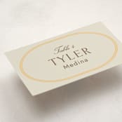 "Bocce" - Party Place Cards in Melon by Megan Davis - Detail