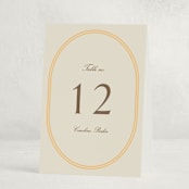 "Bocce" - Party Table Numbers in Melon by Megan Davis - Folded