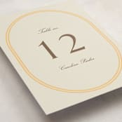 "Bocce" - Party Table Numbers in Melon by Megan Davis - Detail