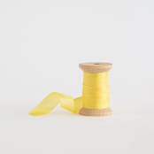 "Lemon Shimmer" - Ribbon in lemon by Minted - Ribbon