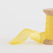 "Lemon Shimmer" - Ribbon in lemon by Minted - Close-Up