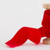 "Red Velvet" - Ribbon in red by Minted - Close-Up