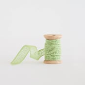 "Mint Loose Weave Cotton" - Ribbon in mint by Minted - Ribbon
