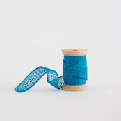 "Baby Blue Loose Weave Cotton" - Ribbon in baby blue by Minted - Ribbon