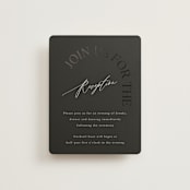 "The Arc" - Reception Cards in Truffle by Vera Lim - Front