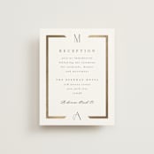 "Chisel" - Reception Cards in Quartz by Kristie Kern - Front