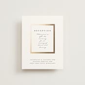 "Defined" - Reception Cards in Snow by mo kelley - Front