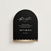 "Inventive" - Reception Cards in Pepper by Olivia Raufman - Front