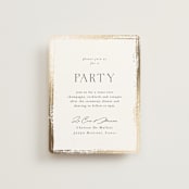 "Brushed Edge" - Reception Cards in Silk by Kelly Schmidt - Front
