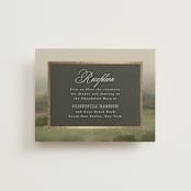 "Hillside" - Reception Cards in Graphite by Everett Paper Goods - Front
