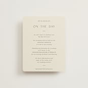 "Walnut" - Reception Cards in Linen by Blustery August - Front