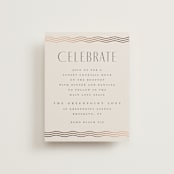 "Newberry" - Reception Cards in Bisque by Kristie Kern - Front