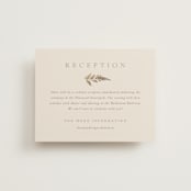 "Garden" - Reception Cards in Mahogany by Leah Bisch - Front