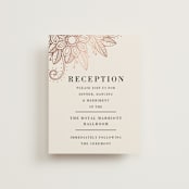 "Mandala Corners" - Reception Cards in Peony by Oma N. Ramkhelawan - Front