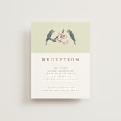 "Royal Wedding" - Reception Cards in Pista by Teju Reval - Front