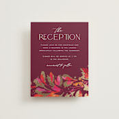 "Bright abstract" - Reception Cards in Sangria by Jessica Corliss - Front
