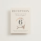 "Locket" - Reception Cards in Pearl by Erin L. Wilson - Front