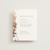 "Woodland Hills" - Reception Cards in Copper by Eric Clegg - Front