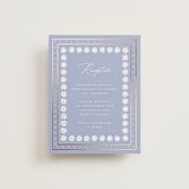 "Sadie" - Reception Cards in Periwinkle by Erin German - Front