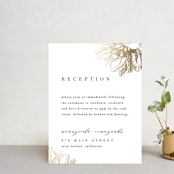 "Sophisticated" - Reception Cards in Pearl by Kelly Schmidt - Front