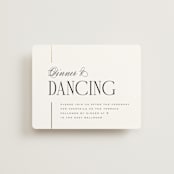 "Linear" - Reception Cards in Silk by Laura Hankins - Front