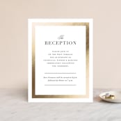 "Deluxe" - Reception Cards in Tuxedo by Jennifer Postorino - Front