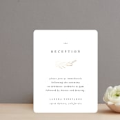 "Chic Wreath" - Reception Cards in Classic by Kelly Schmidt - Front