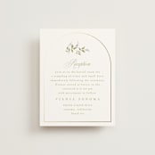 "Marmont" - Reception Cards in Lilac by Kristie Kern - Front