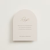 "Eloquent" - Reception Cards in Ivory by Angela Thompson - Front