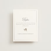 "Here With You" - Reception Cards in Classic Bride by Design Lotus - Front