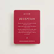 "Amore" - Reception Cards in Snow by Ani Somi - Front