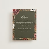 "poetique" - Reception Cards in Autumn by Kate Ahn - Front
