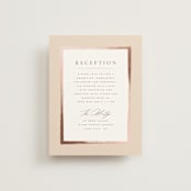 "Romantic Frame" - Reception Cards in Peony by Wildfield Paper Co - Front