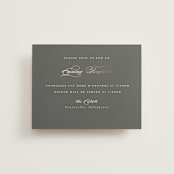 "raffiné" - Reception Cards in Obsidian by Benita Crandall - Front
