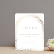 "glitter arch" - Reception Cards in Champagne by Design Lotus - Front