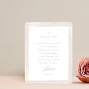 "Minimalista" - Reception Cards in Creme by Kristie Kern - Front