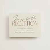 "Together" - Reception Cards in Cream Puff by Pixel and Hank - Front