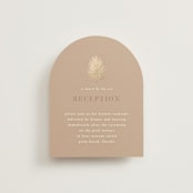 "Sunset by the Sea" - Reception Cards in Tan by lulu and isabelle - Front