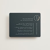 "For Eternity" - Reception Cards in Midnight by Ana de Sousa - Front